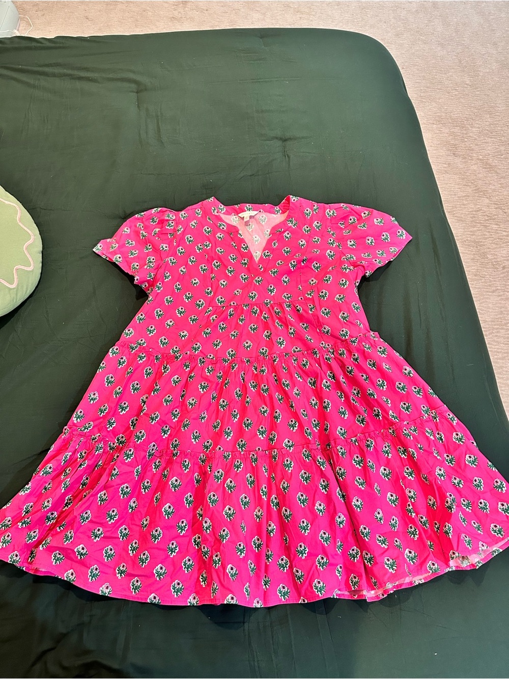 Crown and Ivy Pink Floral Tiered Dress